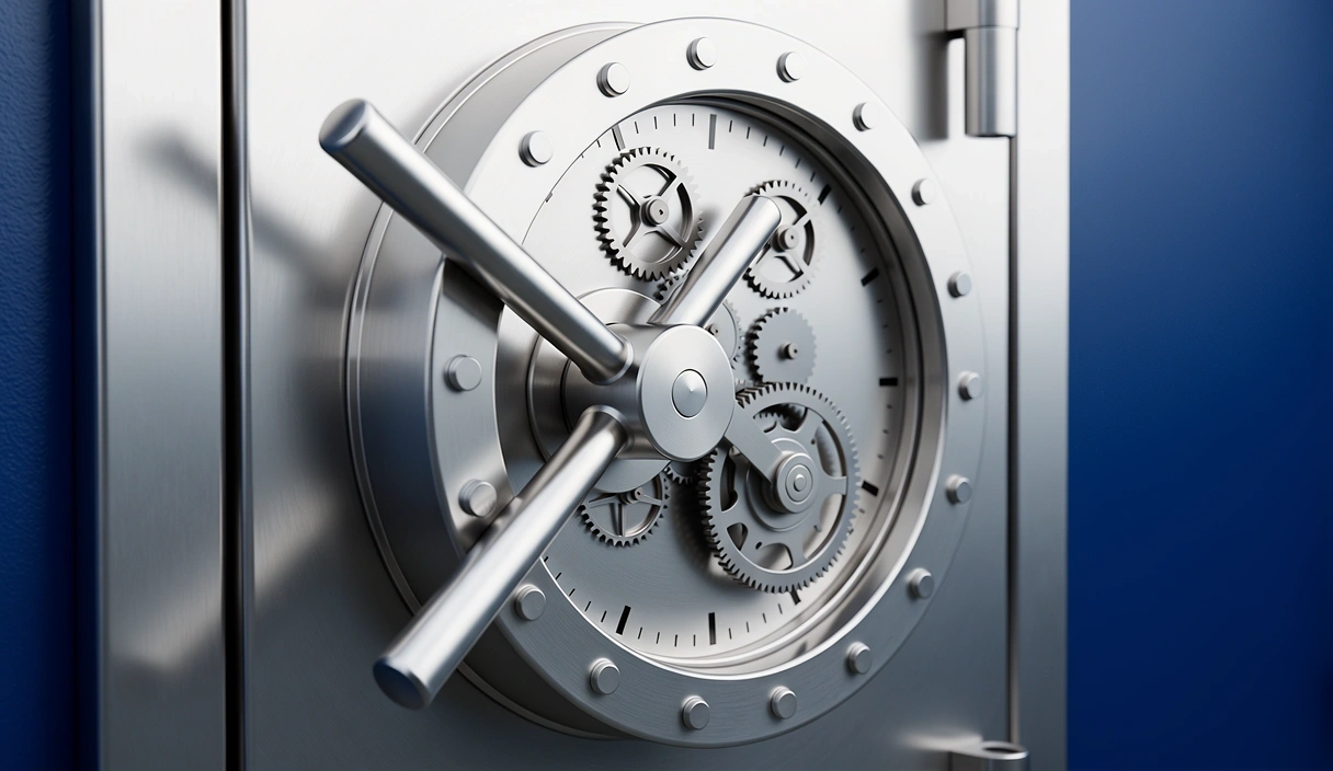 Financial security and data protection visual